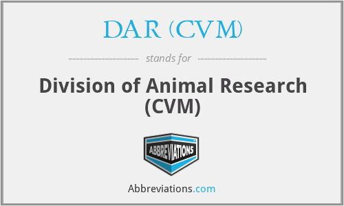 What does DAR (CVM) stand for?